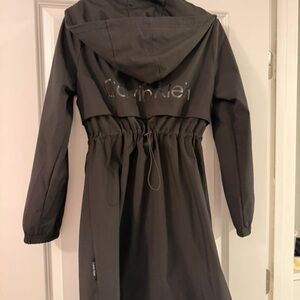 Calvin Klein Women's Hooded Trench Coat in Black